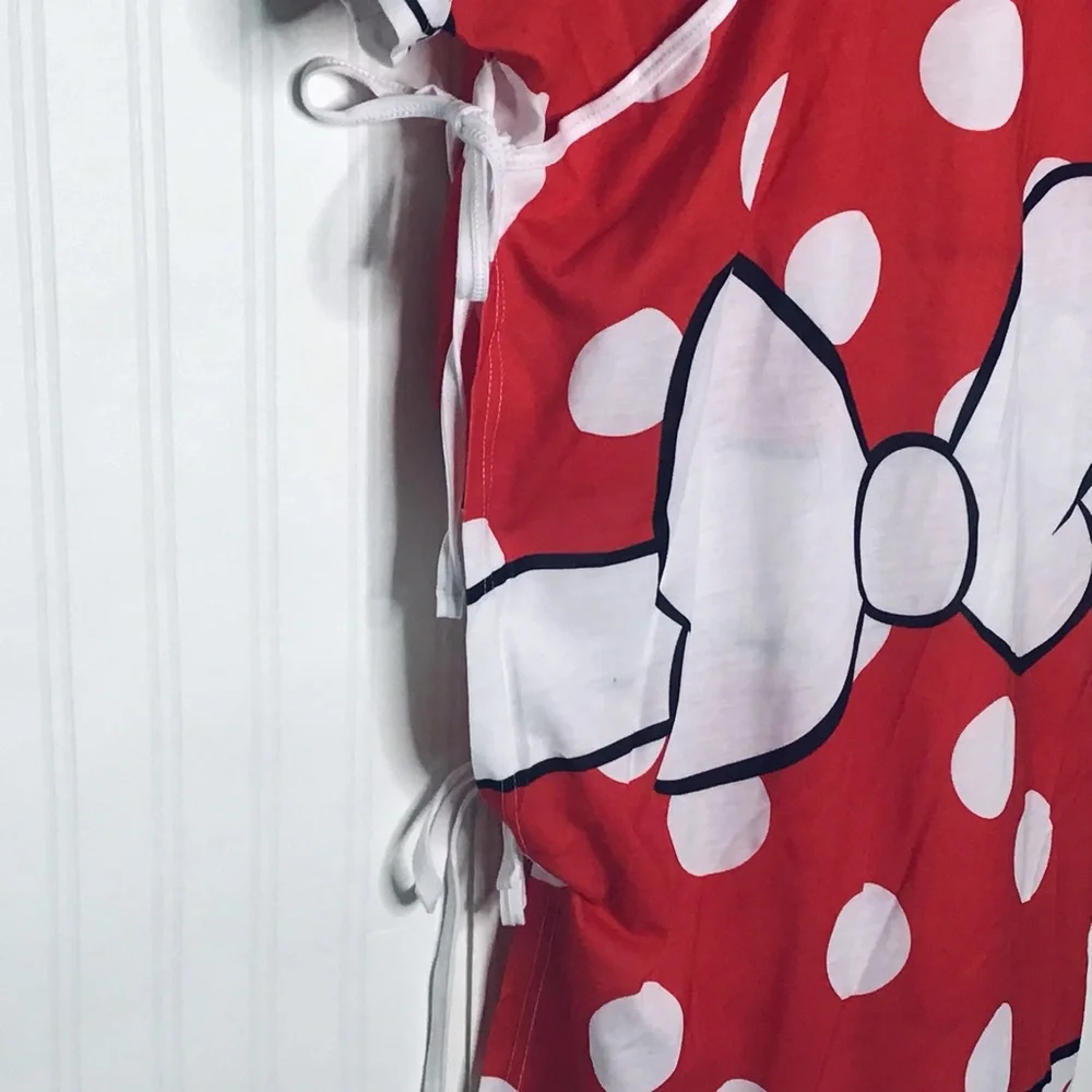 Disney Minnie Mouse polka dot wrap around nightgown or costume size XL - Picture 7 of 10